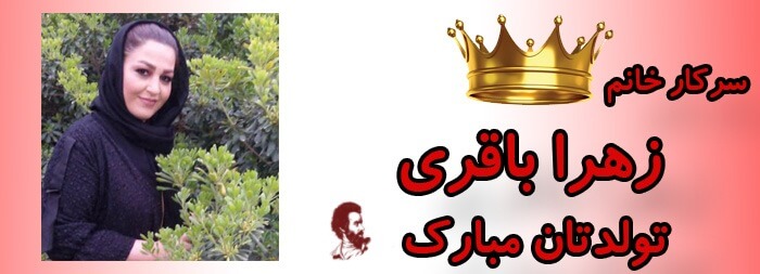 سرکار خانم زهرا باقری تولدت مبارک
